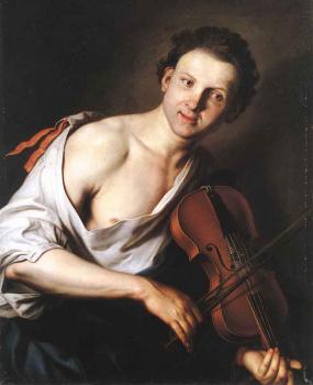 Jan Kupecky : Young Man With A Violin